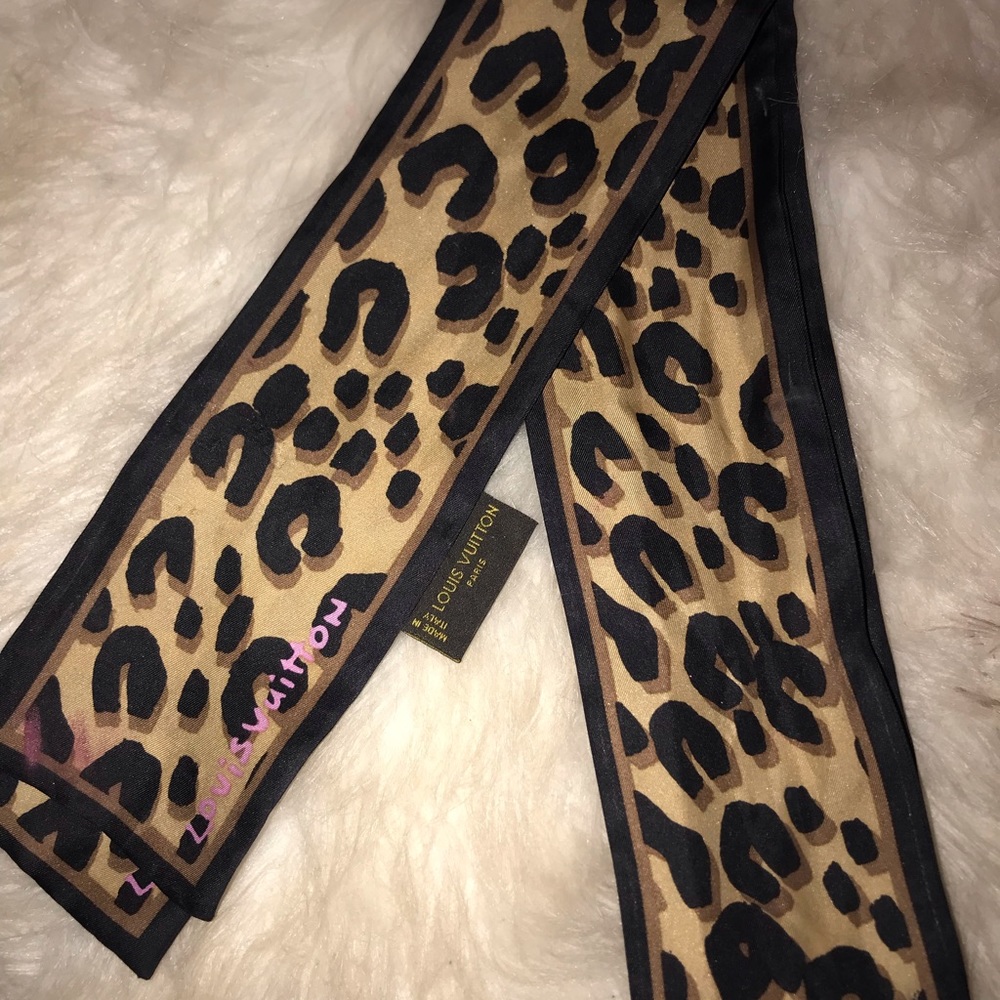 Louis Vuitton Stephen sprouse leopard twilly scarf